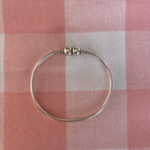 Eden Hand Arts Double Ball Sterling Silver Cape Cod Bracelet
